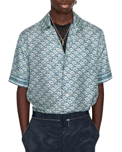 dior oblique hawaiian beaded shirt